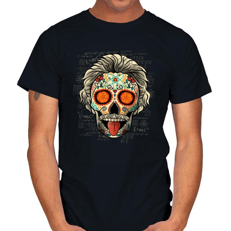 Calavera Einstein - Mens T-Shirts RIPT Apparel Small / Black