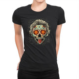 Calavera Einstein - Womens Premium T-Shirts RIPT Apparel Small / Black