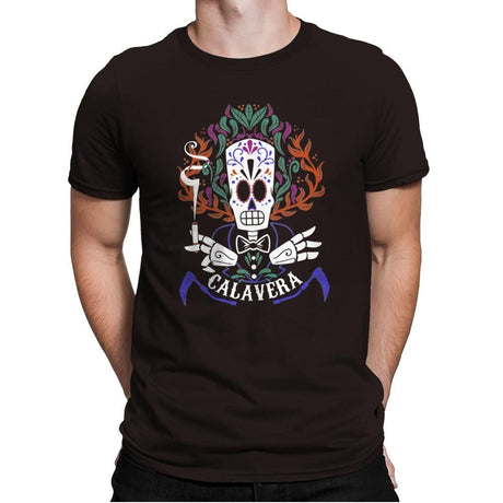 Calavera - Mens Premium T-Shirts RIPT Apparel Small / Dark Chocolate