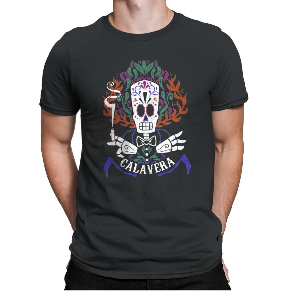 Calavera - Mens Premium T-Shirts RIPT Apparel Small / Heavy Metal