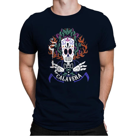 Calavera - Mens Premium T-Shirts RIPT Apparel Small / Midnight Navy