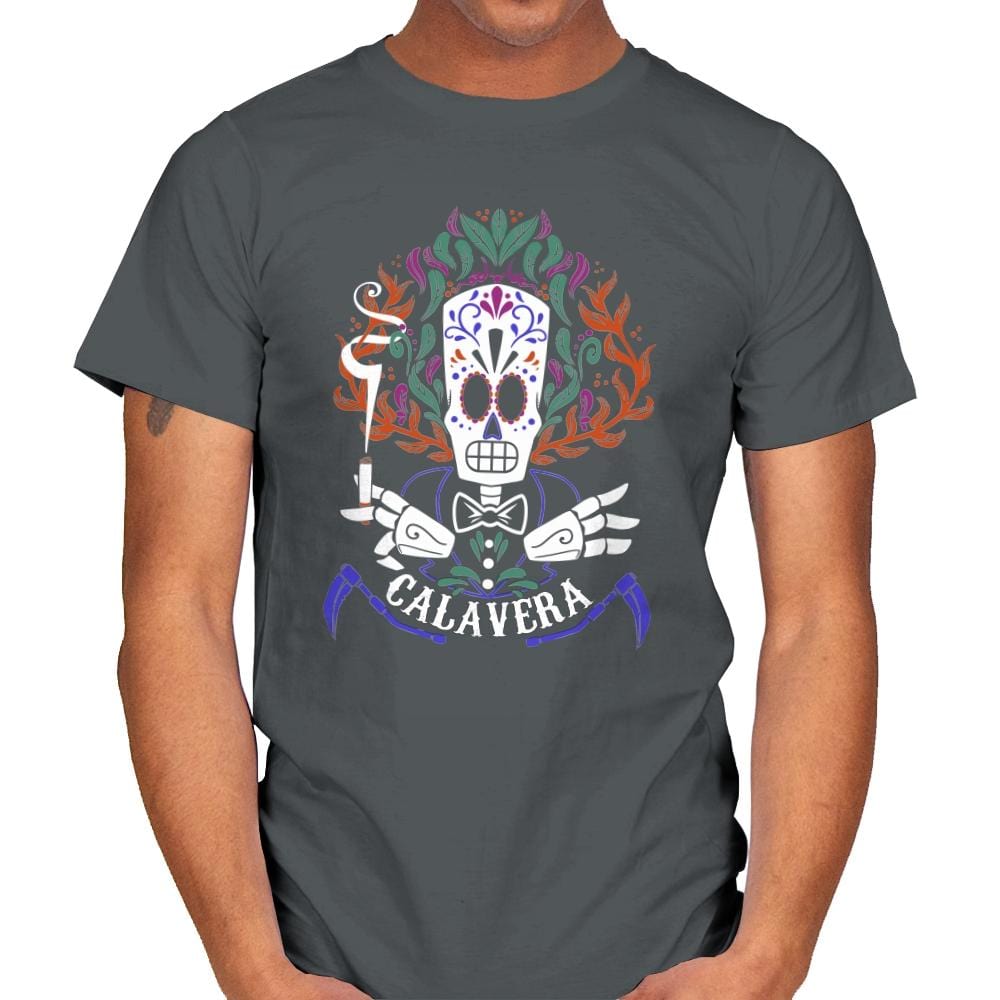Calavera - Mens T-Shirts RIPT Apparel Small / Charcoal