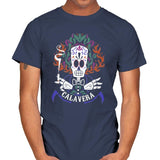 Calavera - Mens T-Shirts RIPT Apparel Small / Navy