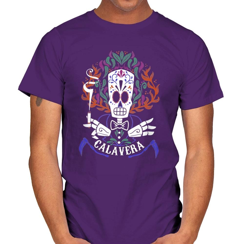 Calavera - Mens T-Shirts RIPT Apparel Small / Purple
