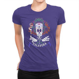 Calavera - Womens Premium T-Shirts RIPT Apparel Small / Purple Rush