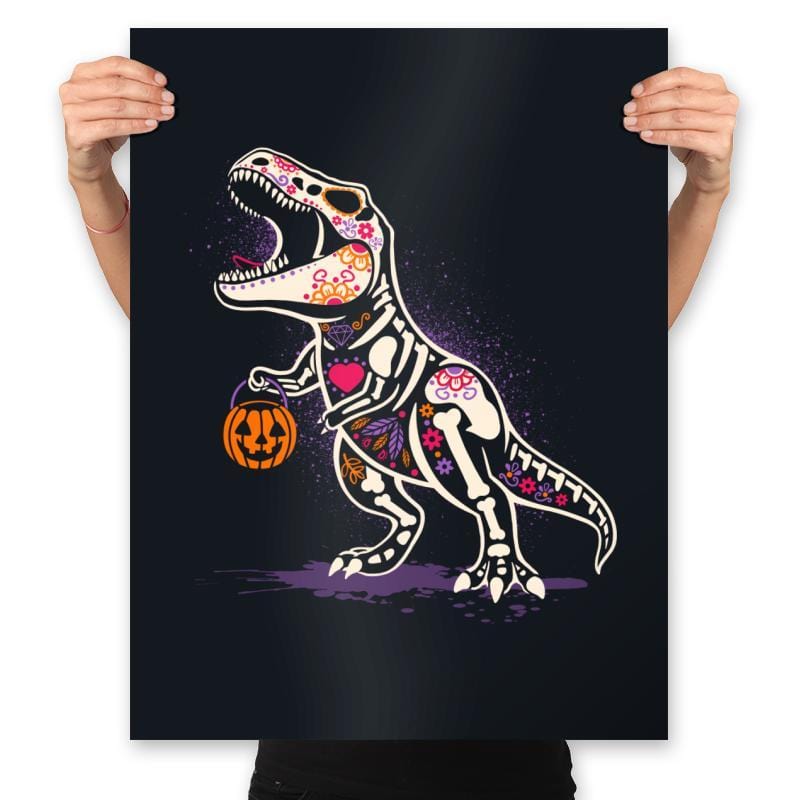 Calaverasaurus Rex - Prints Posters RIPT Apparel 18x24 / Black