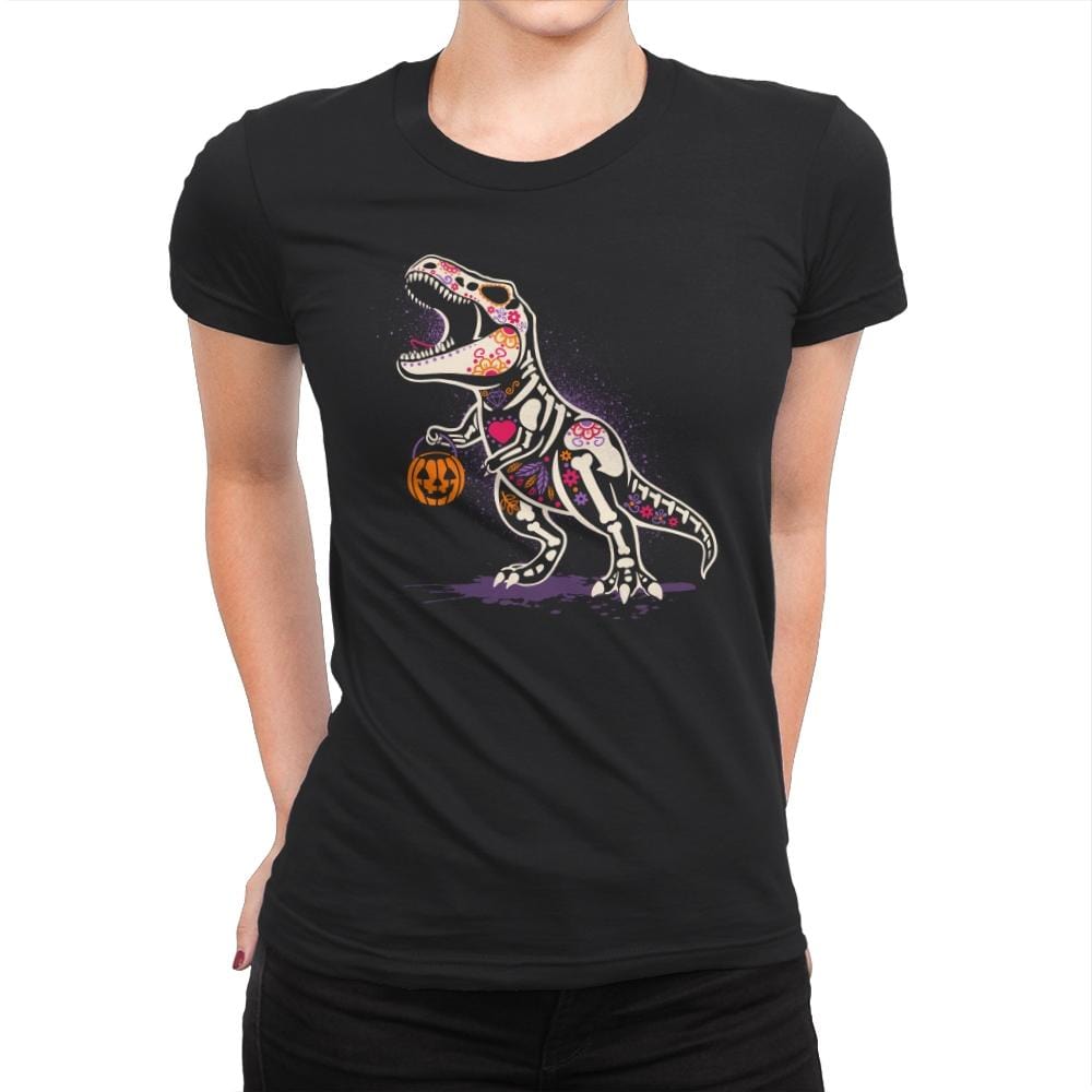 Calaverasaurus Rex - Womens Premium T-Shirts RIPT Apparel Small / Black