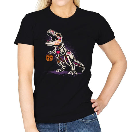Calaverasaurus Rex - Womens T-Shirts RIPT Apparel Small / Black