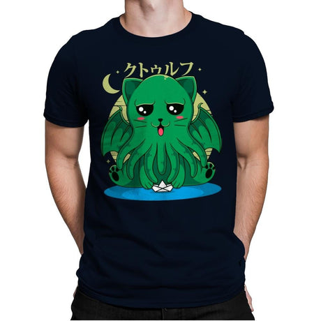 Call of Cathulhu - Mens Premium T-Shirts RIPT Apparel Small / Midnight Navy