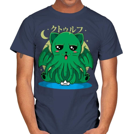 Call of Cathulhu - Mens T-Shirts RIPT Apparel Small / Navy
