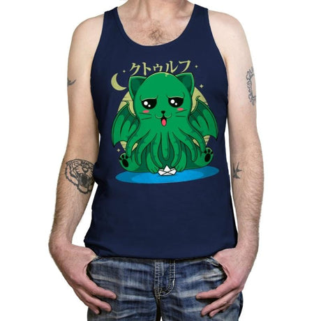 Call of Cathulhu - Tanktop Tanktop RIPT Apparel X-Small / Navy
