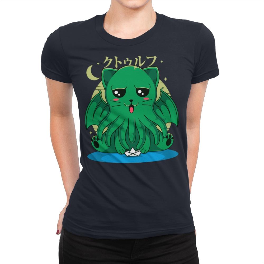 Call of Cathulhu - Womens Premium T-Shirts RIPT Apparel Small / Midnight Navy