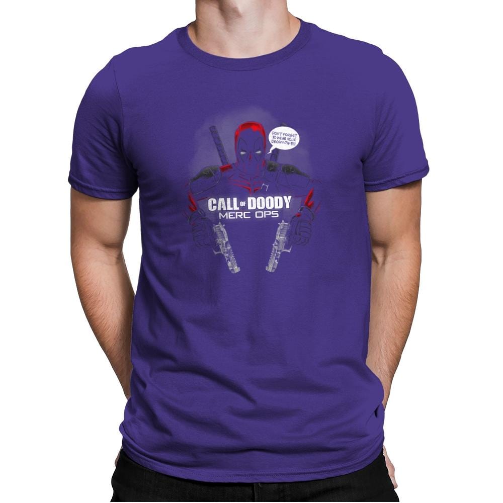 Call of Doody Exclusive - Mens Premium T-Shirts RIPT Apparel Small / Purple Rush