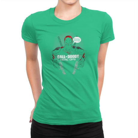 Call of Doody Exclusive - Womens Premium T-Shirts RIPT Apparel Small / Kelly Green