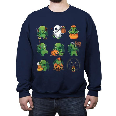 Call of Halloween - Crew Neck Sweatshirt Crew Neck Sweatshirt RIPT Apparel