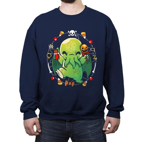 Call of Halloween - Crew Neck Sweatshirt Crew Neck Sweatshirt RIPT Apparel Small / Navy