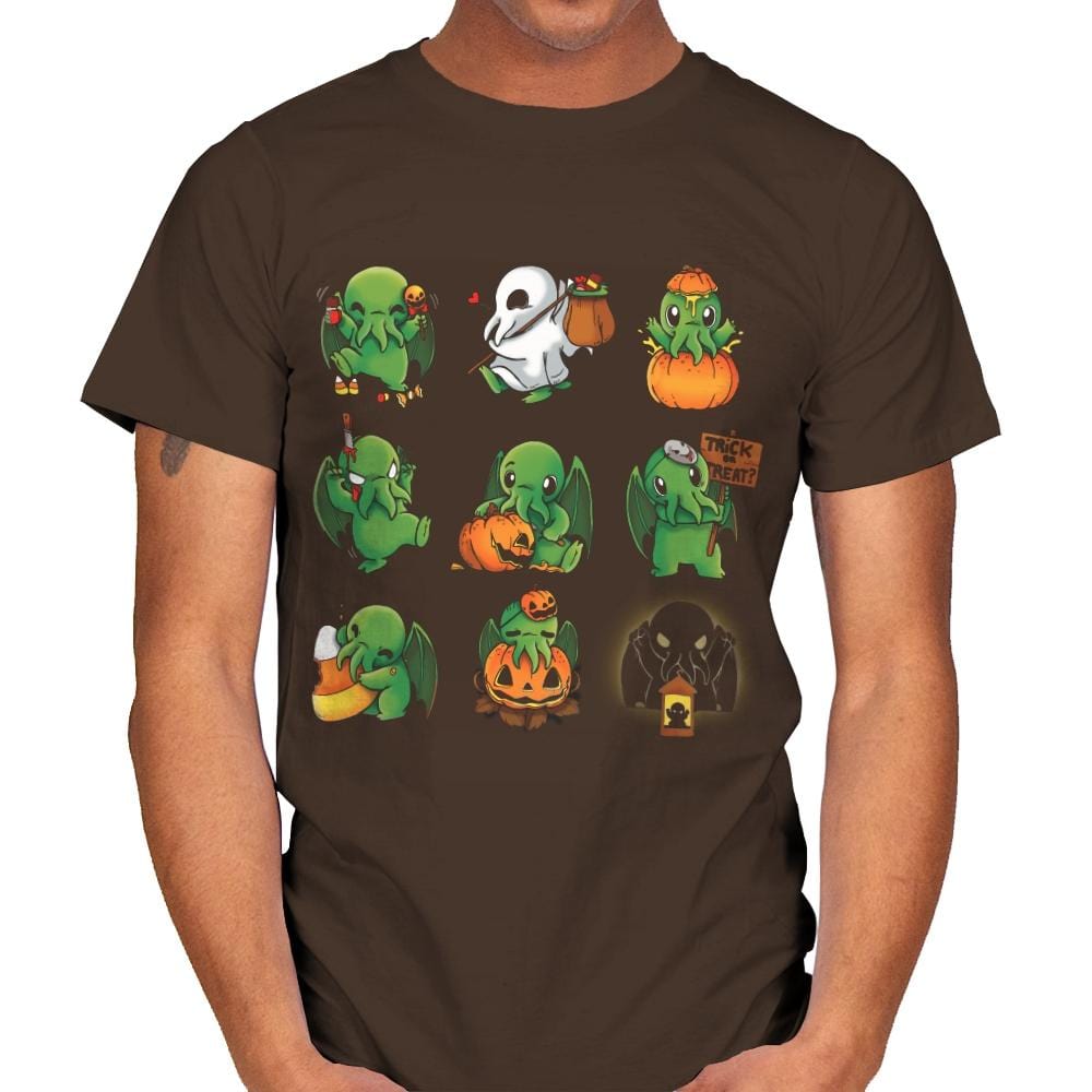 Call of Halloween - Mens T-Shirts RIPT Apparel Small / Dark Chocolate