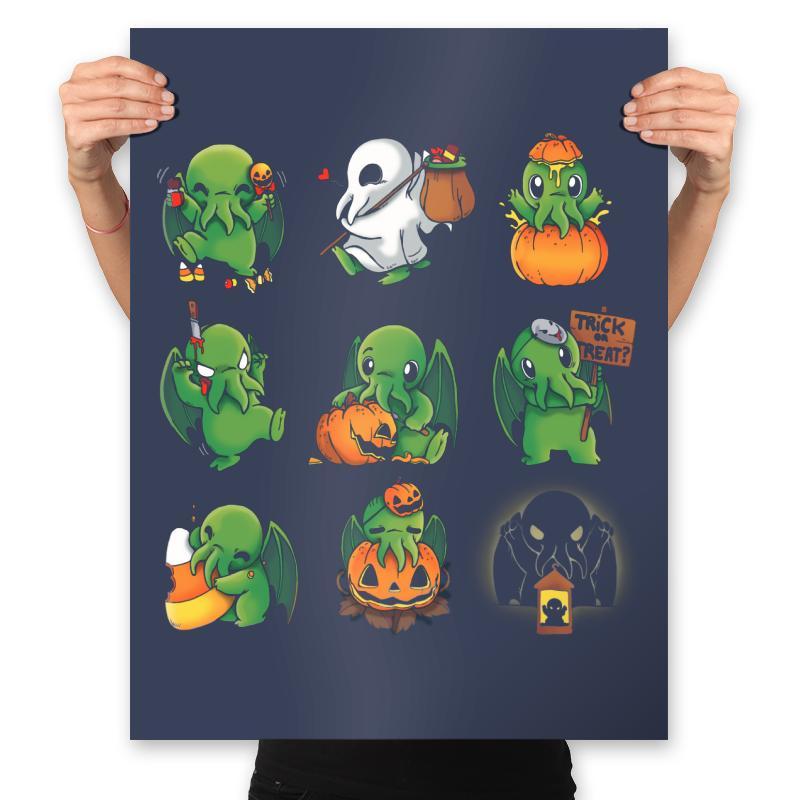 Call of Halloween - Prints Posters RIPT Apparel 18x24 / Navy