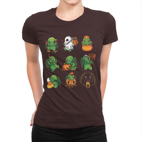 Call of Halloween - Womens Premium T-Shirts RIPT Apparel Small / Dark Chocolate