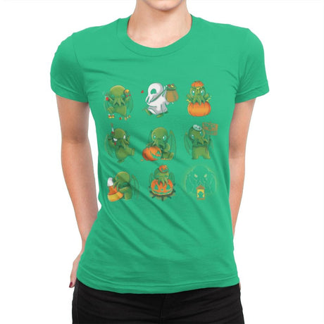 Call of Halloween - Womens Premium T-Shirts RIPT Apparel Small / Kelly Green