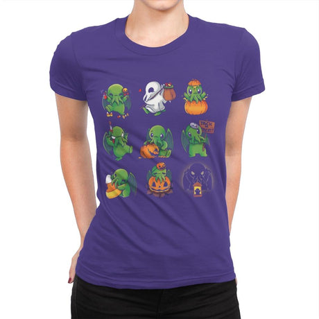 Call of Halloween - Womens Premium T-Shirts RIPT Apparel Small / Purple Rush