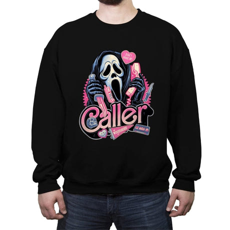 Caller Love - Crew Neck Sweatshirt Crew Neck Sweatshirt RIPT Apparel Small / Black