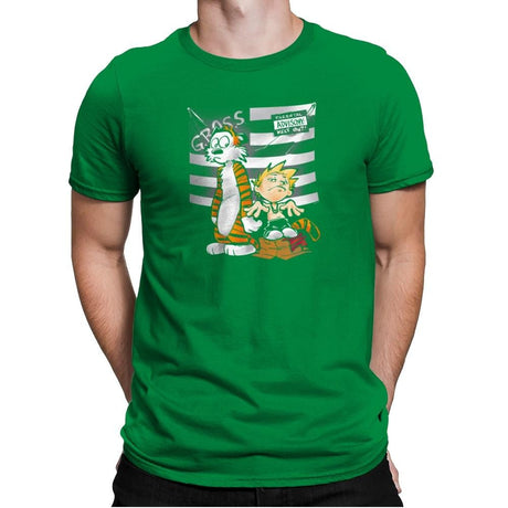 Calvonia Exclusive - Mens Premium T-Shirts RIPT Apparel Small / Kelly Green