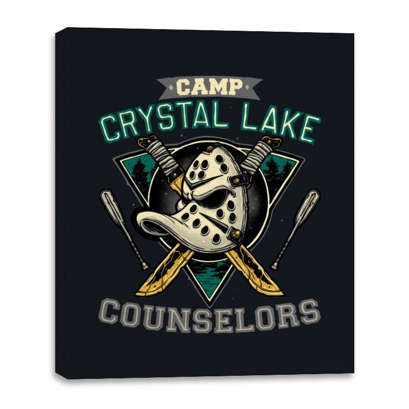 Camp Counselors - Canvas Wraps Canvas Wraps RIPT Apparel 16x20 / Black