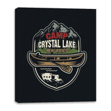 Camp Crystal Lake - Canvas Wraps Canvas Wraps RIPT Apparel 16x20 / Black