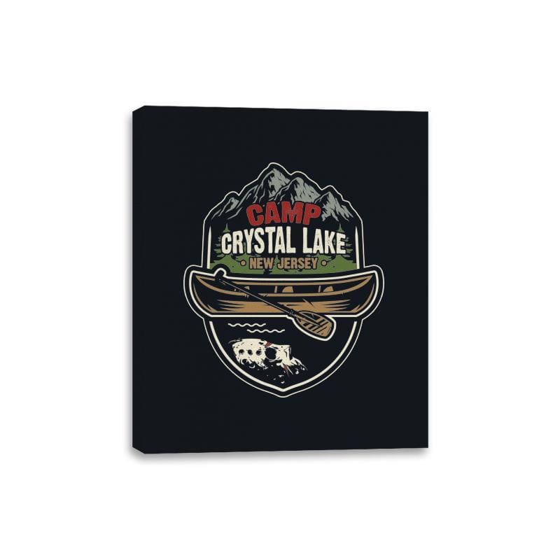 Camp Crystal Lake - Canvas Wraps Canvas Wraps RIPT Apparel 8x10 / Black