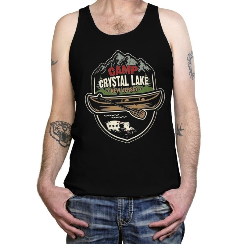 Camp Crystal Lake - Tanktop Tanktop RIPT Apparel X-Small / Black