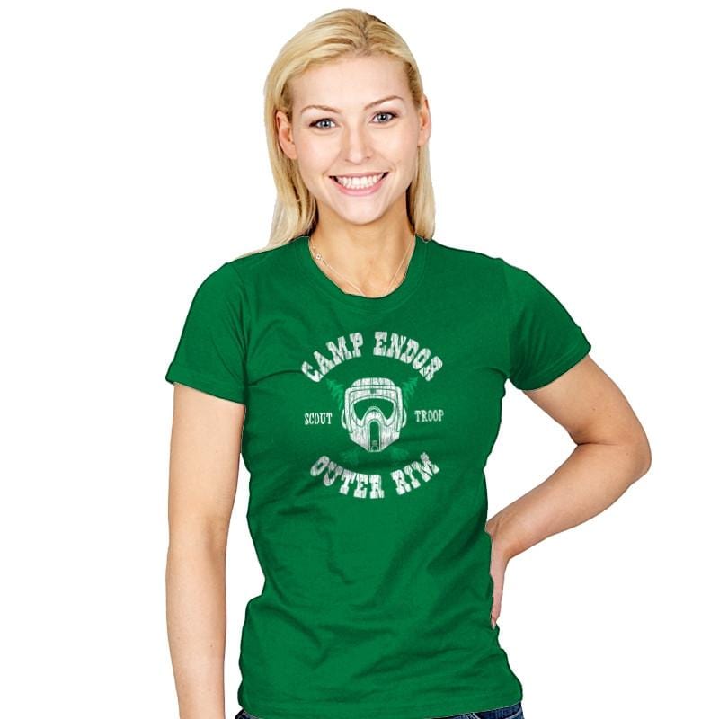 Camp Endor Reprint - Womens T-Shirts RIPT Apparel Small / Kelly