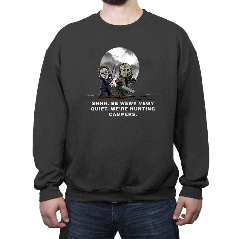 Camper Hunters - Crew Neck Sweatshirt Crew Neck Sweatshirt RIPT Apparel Small / Charcoal