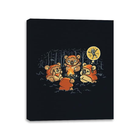 Campfire Tales II - Canvas Wraps Canvas Wraps RIPT Apparel 11x14 / Black