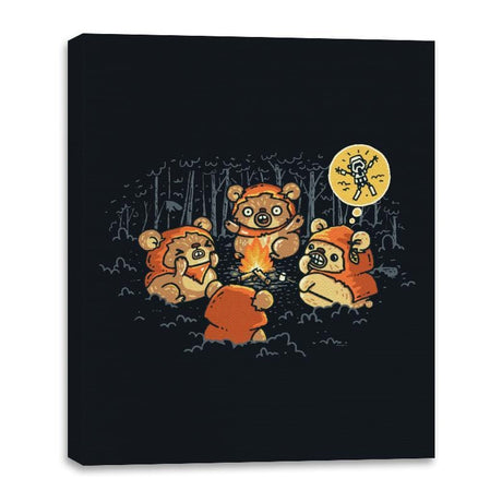 Campfire Tales II - Canvas Wraps Canvas Wraps RIPT Apparel 16x20 / Black