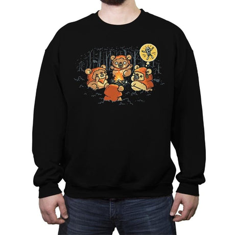 Campfire Tales II - Crew Neck Sweatshirt Crew Neck Sweatshirt RIPT Apparel Small / Black