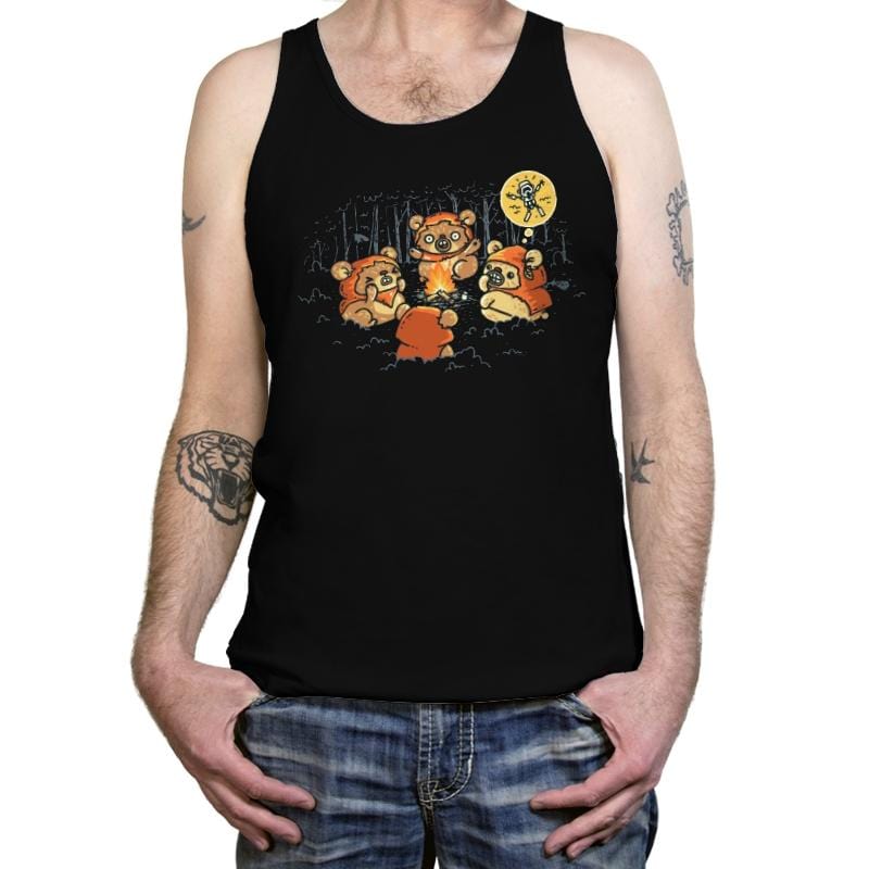 Campfire Tales II - Tanktop Tanktop RIPT Apparel X-Small / Black