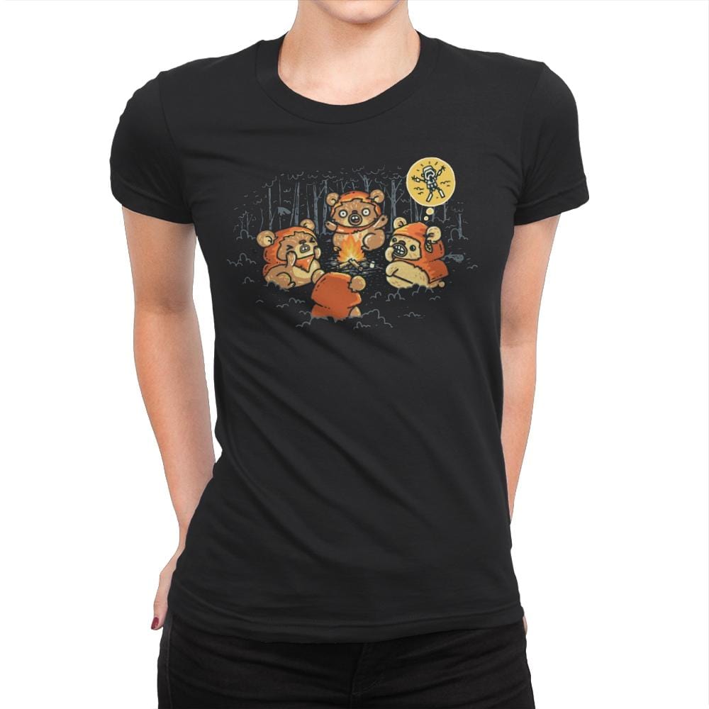 Campfire Tales II - Womens Premium T-Shirts RIPT Apparel Small / Black