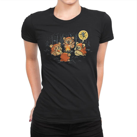 Campfire Tales II - Womens Premium T-Shirts RIPT Apparel Small / Black