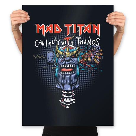 Can I Play with Thanos - Prints Posters RIPT Apparel 18x24 / Black