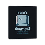 Can't Control Emotions - Canvas Wraps Canvas Wraps RIPT Apparel 11x14 / Black