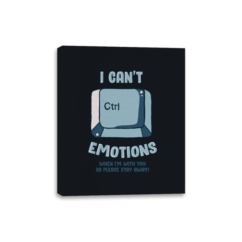 Can't Control Emotions - Canvas Wraps Canvas Wraps RIPT Apparel 8x10 / Black