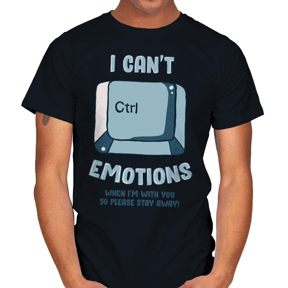 Can't Control Emotions - Mens T-Shirts RIPT Apparel Small / Black