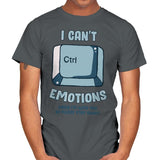 Can't Control Emotions - Mens T-Shirts RIPT Apparel Small / Charcoal