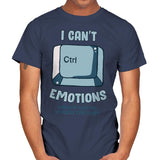Can't Control Emotions - Mens T-Shirts RIPT Apparel Small / Navy