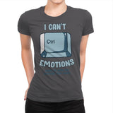 Can't Control Emotions - Womens Premium T-Shirts RIPT Apparel Small / Heavy Metal
