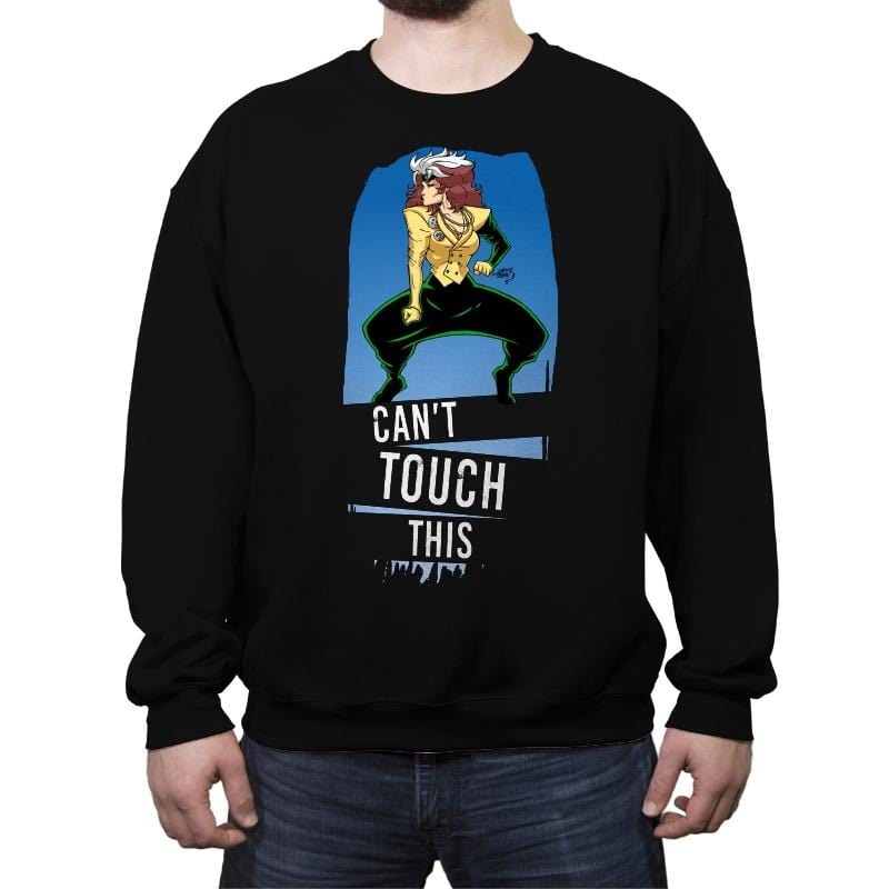 Can't Touch This - Anytime - Crew Neck Sweatshirt Crew Neck Sweatshirt RIPT Apparel Small / Black