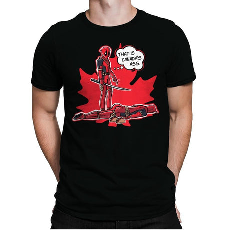 Canada's Ass - Mens Premium T-Shirts RIPT Apparel Small / Black