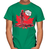 Canada's Ass - Mens T-Shirts RIPT Apparel Small / Kelly Green