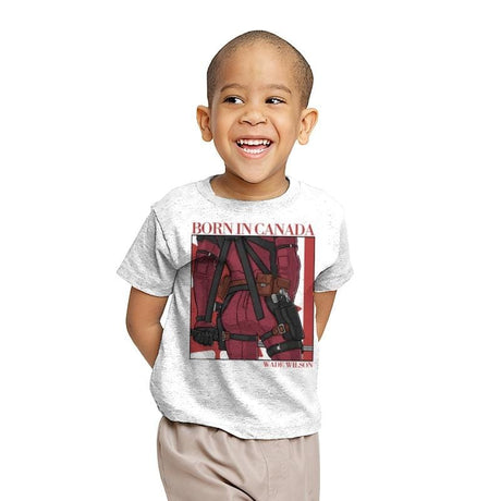 Canada's Greatest ASSet - Youth T-Shirts RIPT Apparel X-small / White